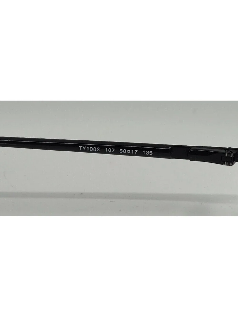 Tory Burch TY 1003 107 50-17-135 Black Metal Half Rim Eyeglasses Frame